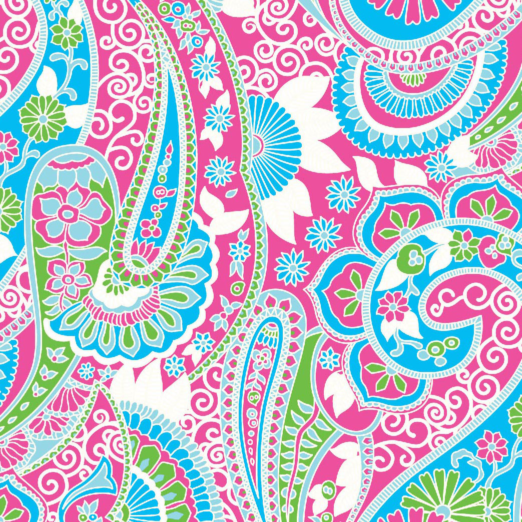 Gloria Print Long Sleeve Mock Neck Top – 10869